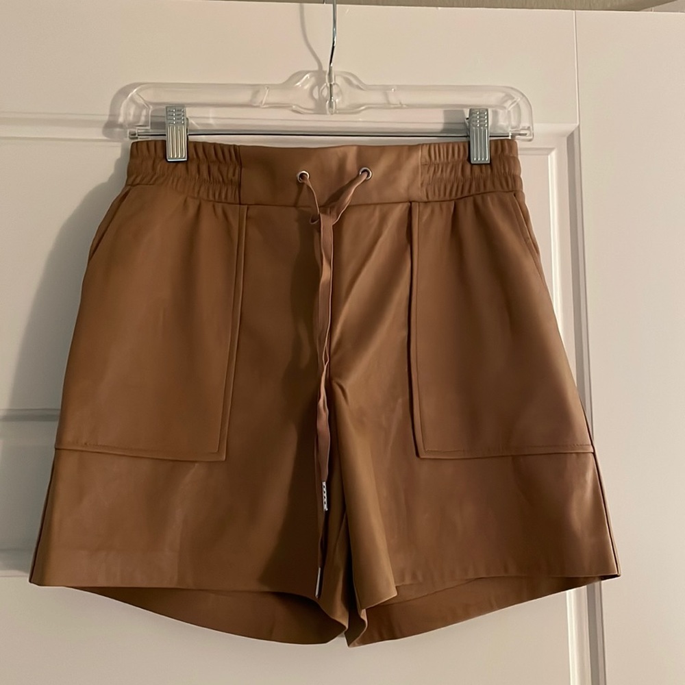 n:PHILANTRHOPY - vegan leather shorts